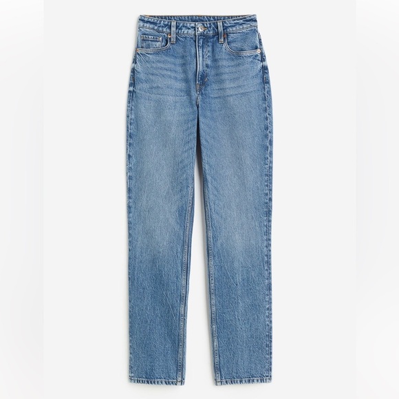 H&M Slim Straight Ultra High Rise 90s Style Jeans Sz 4 - Picture 2 of 9